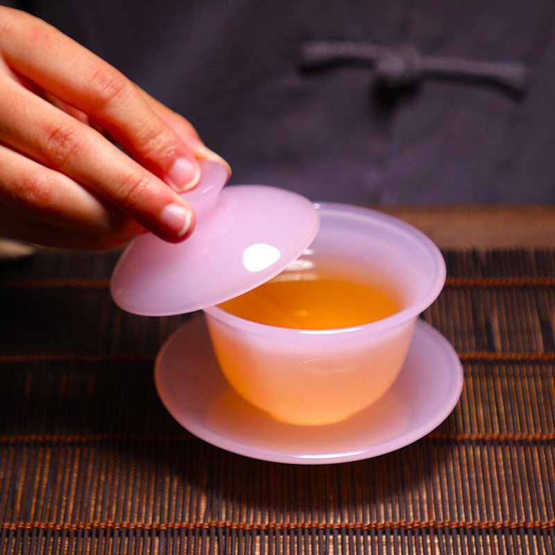 De Hua "Pink Jade" Jingdezhen Porcelain Tea Set