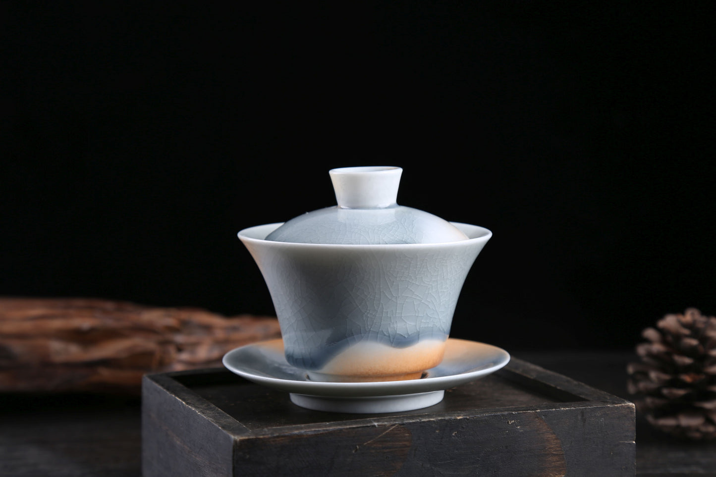 Desert and Sky Glazed Ceramic Gaiwan and Cups