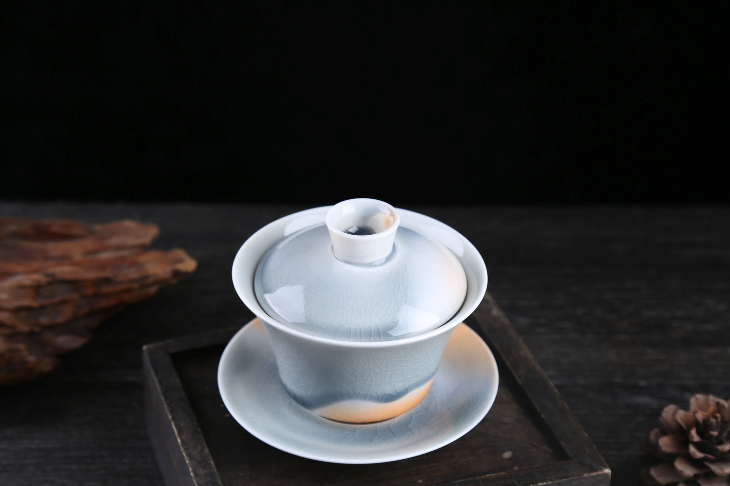 Desert and Sky Glazed Ceramic Gaiwan and Cups