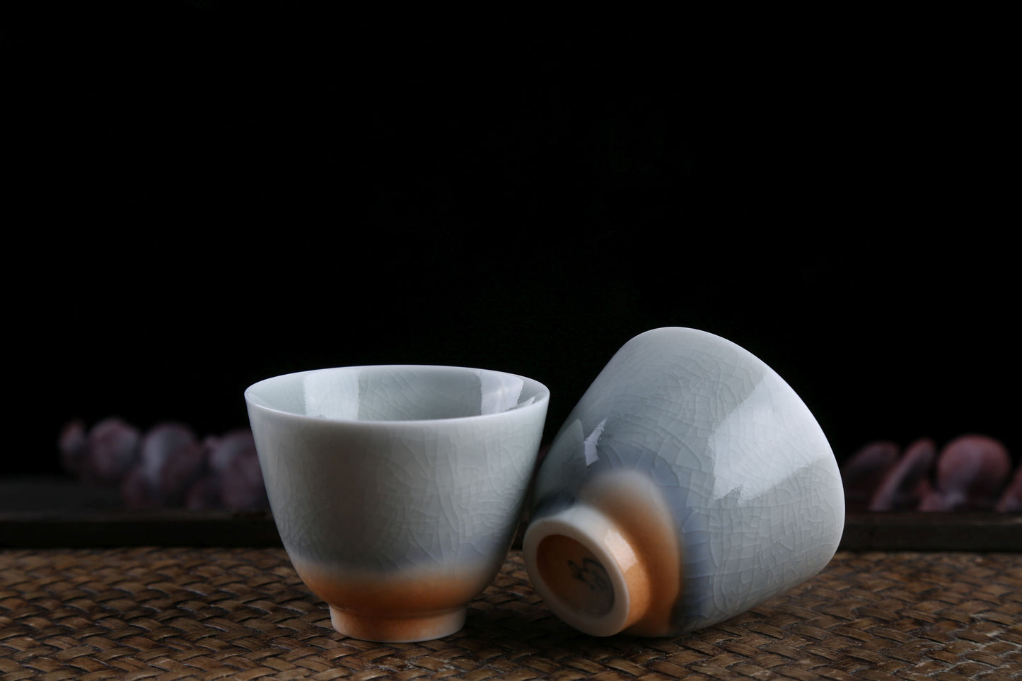 Desert and Sky Glazed Ceramic Gaiwan and Cups