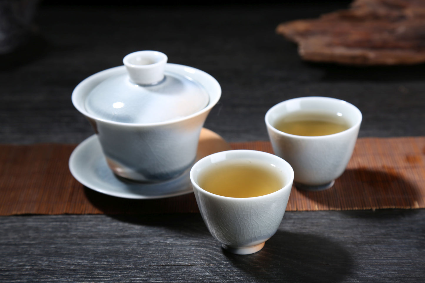 Desert and Sky Glazed Ceramic Gaiwan and Cups