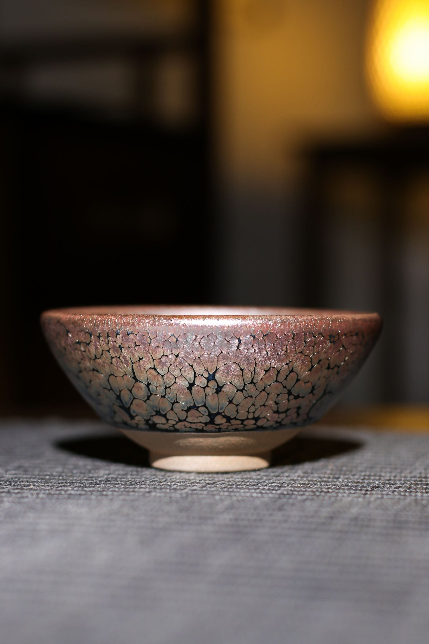 Jianzhan "Rainbow in Relief" Hand-Made Stoneware Cup
