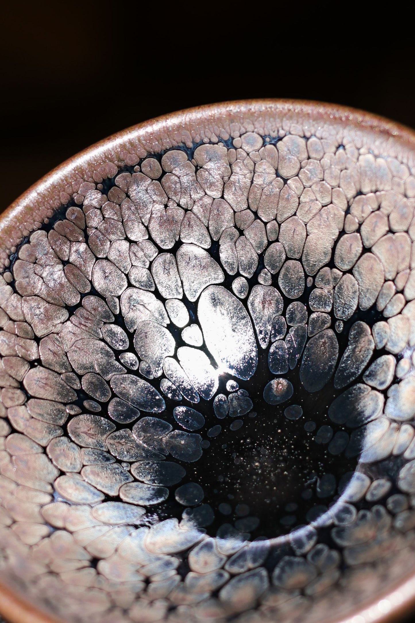 Jianzhan "Rainbow in Relief" Hand-Made Stoneware Cup