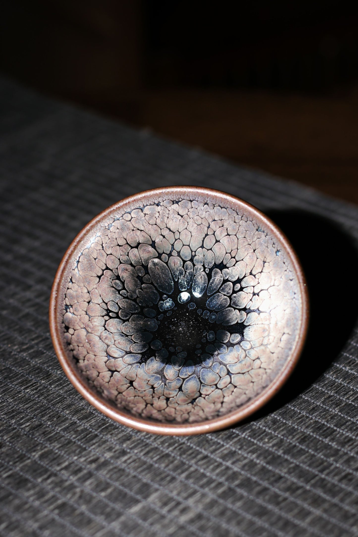 Jianzhan "Rainbow in Relief" Hand-Made Stoneware Cup