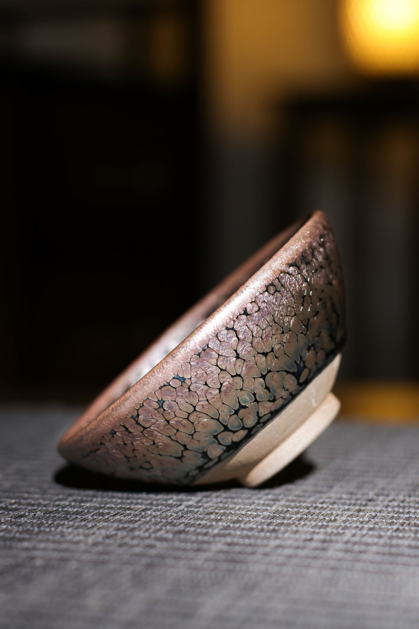 Jianzhan "Rainbow in Relief" Hand-Made Stoneware Cup
