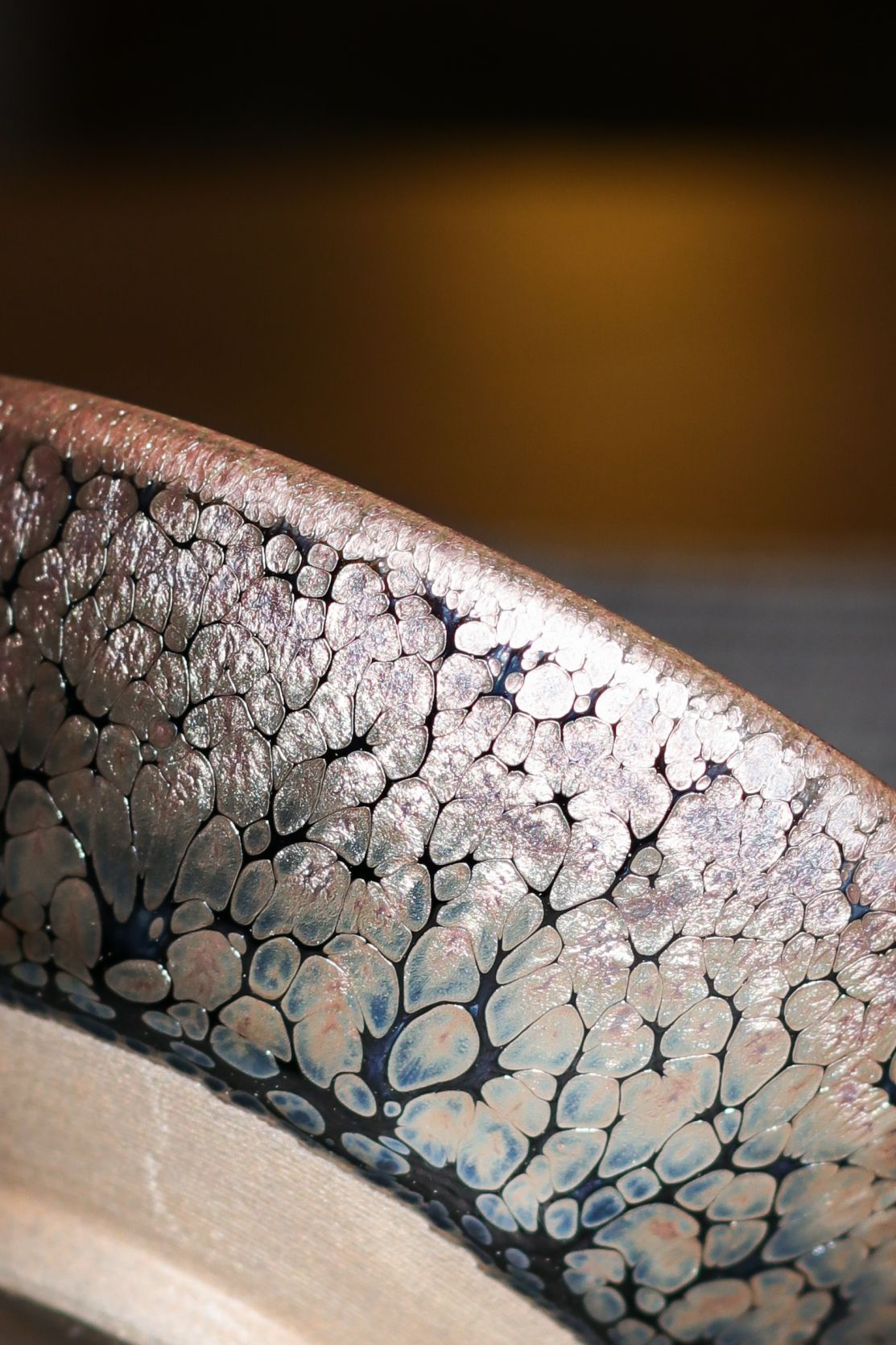 Jianzhan "Rainbow in Relief" Hand-Made Stoneware Cup