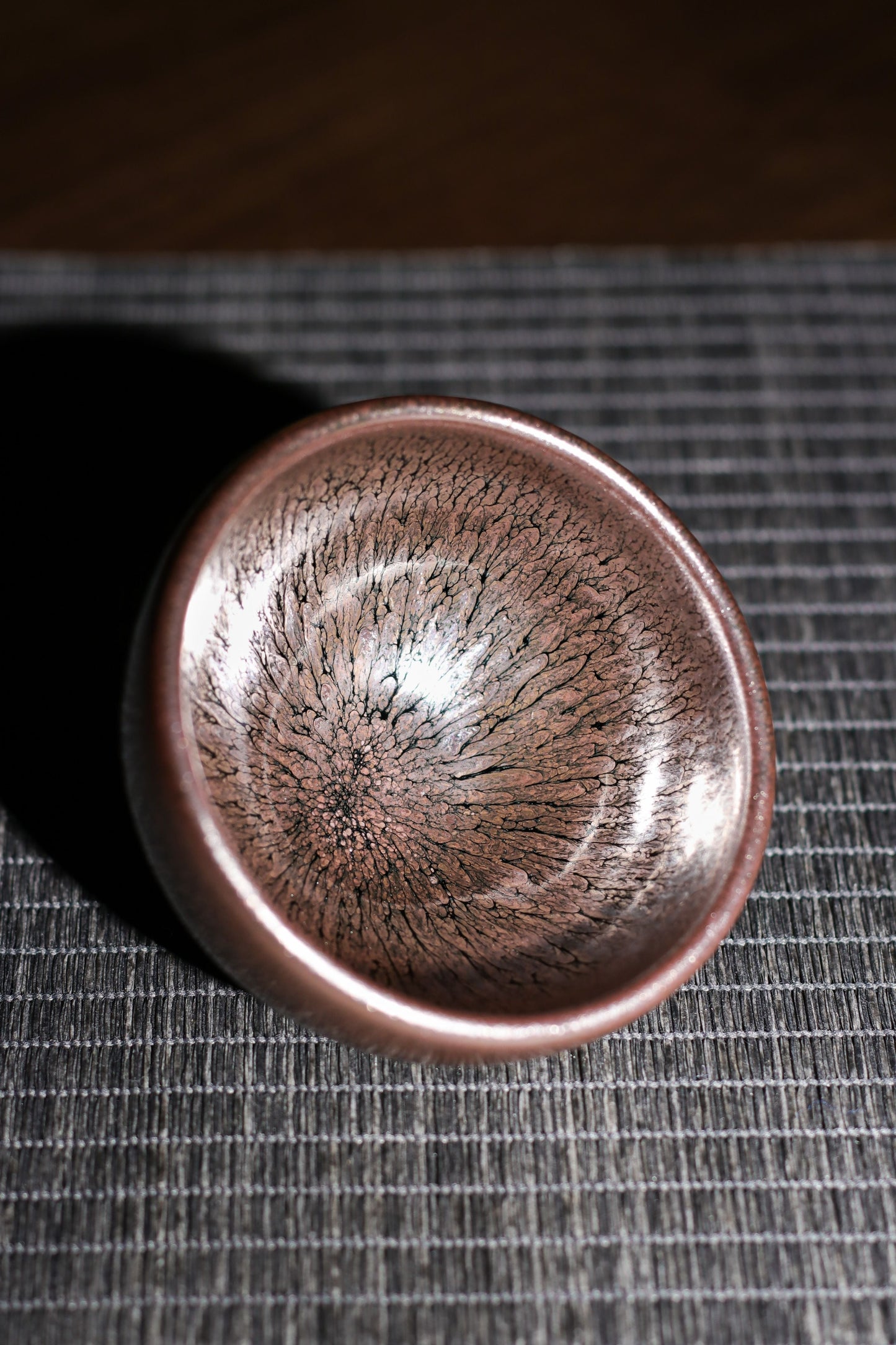 Jianzhan "Gold Mudan" Hand-Made Stoneware Cup