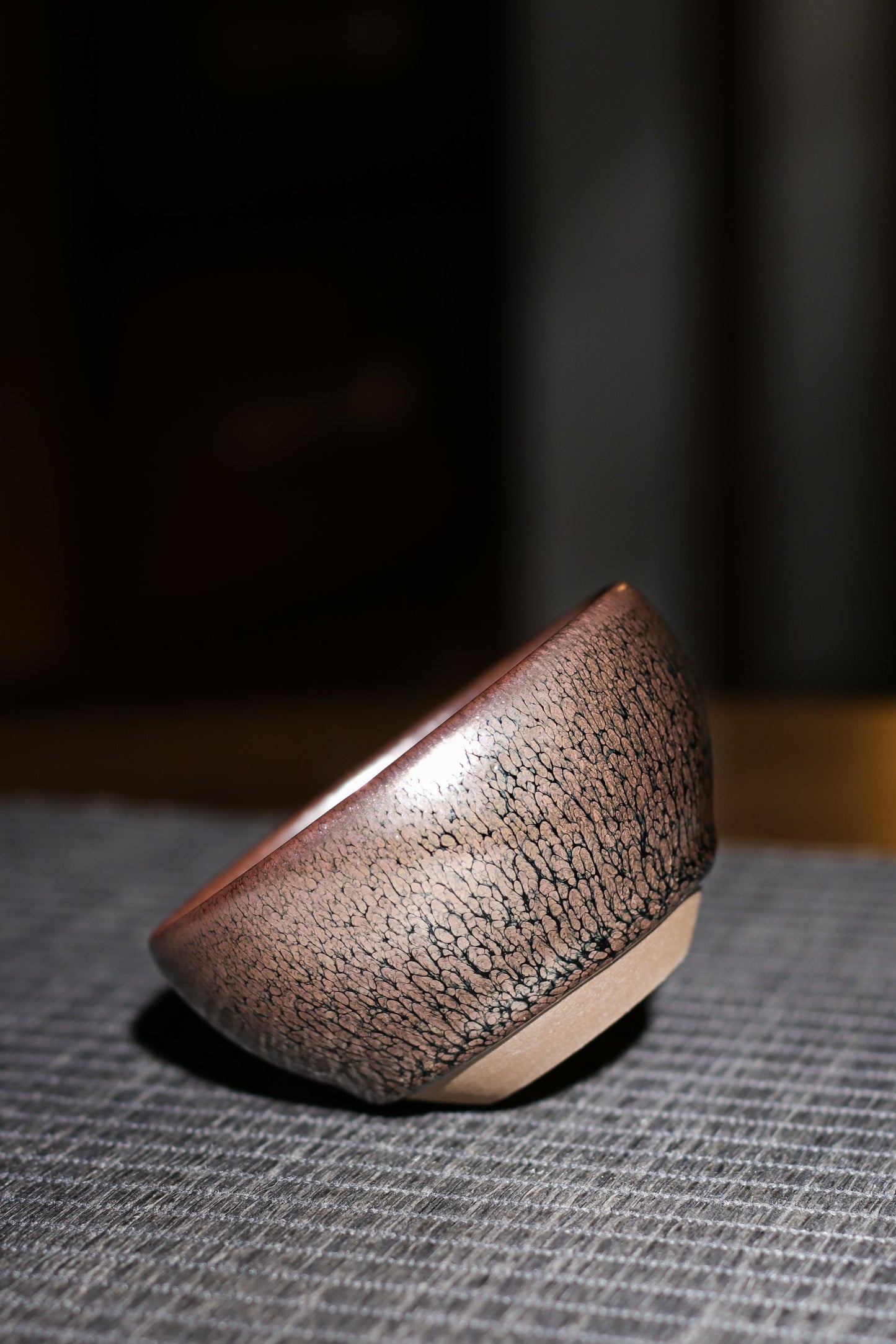 Jianzhan "Gold Mudan" Hand-Made Stoneware Cup