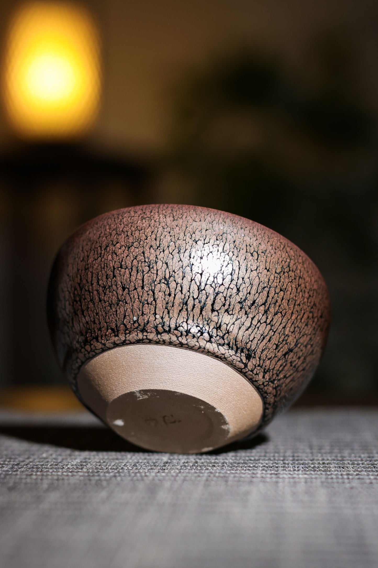 Jianzhan "Gold Mudan" Hand-Made Stoneware Cup
