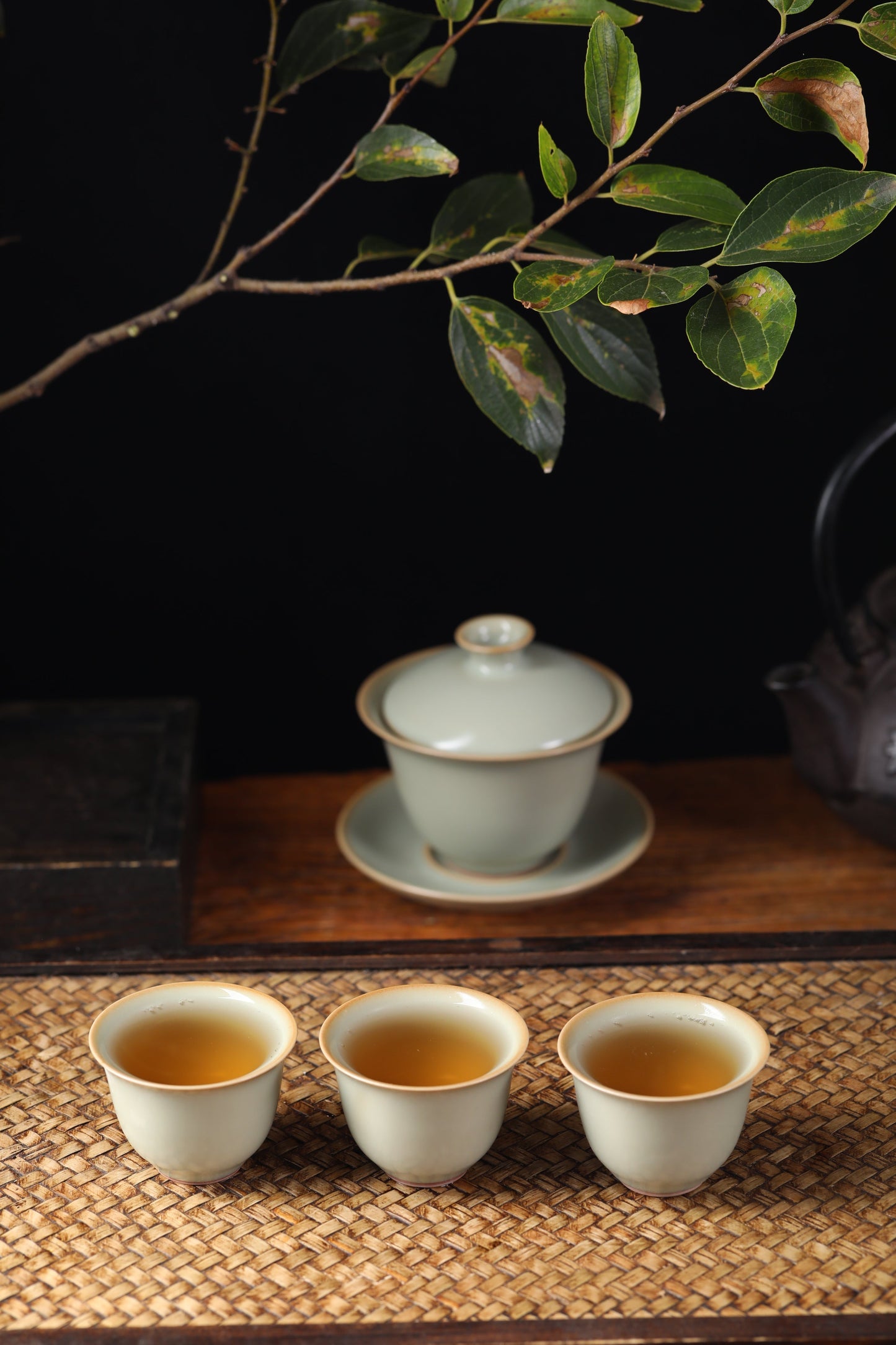 Ru Yao Celadon Gaiwan and Cups