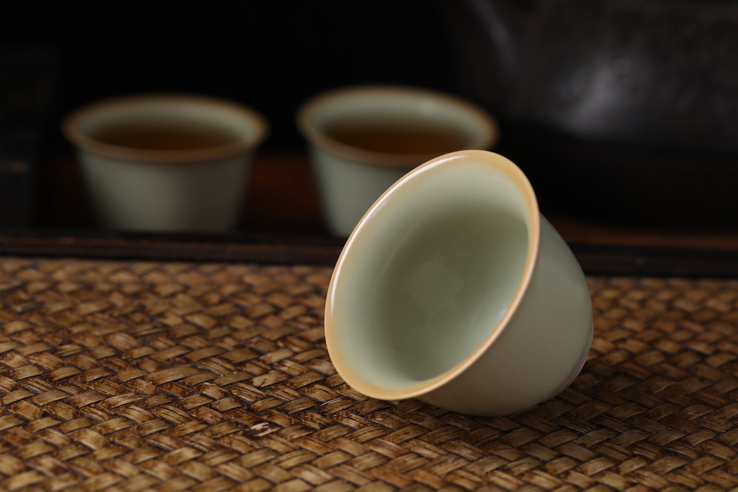 Ru Yao Celadon Gaiwan and Cups