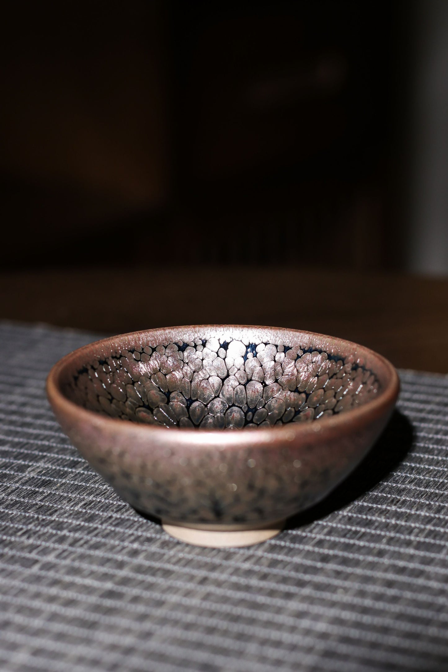 Jianzhan "Rainbow in Relief" Hand-Made Stoneware Cup