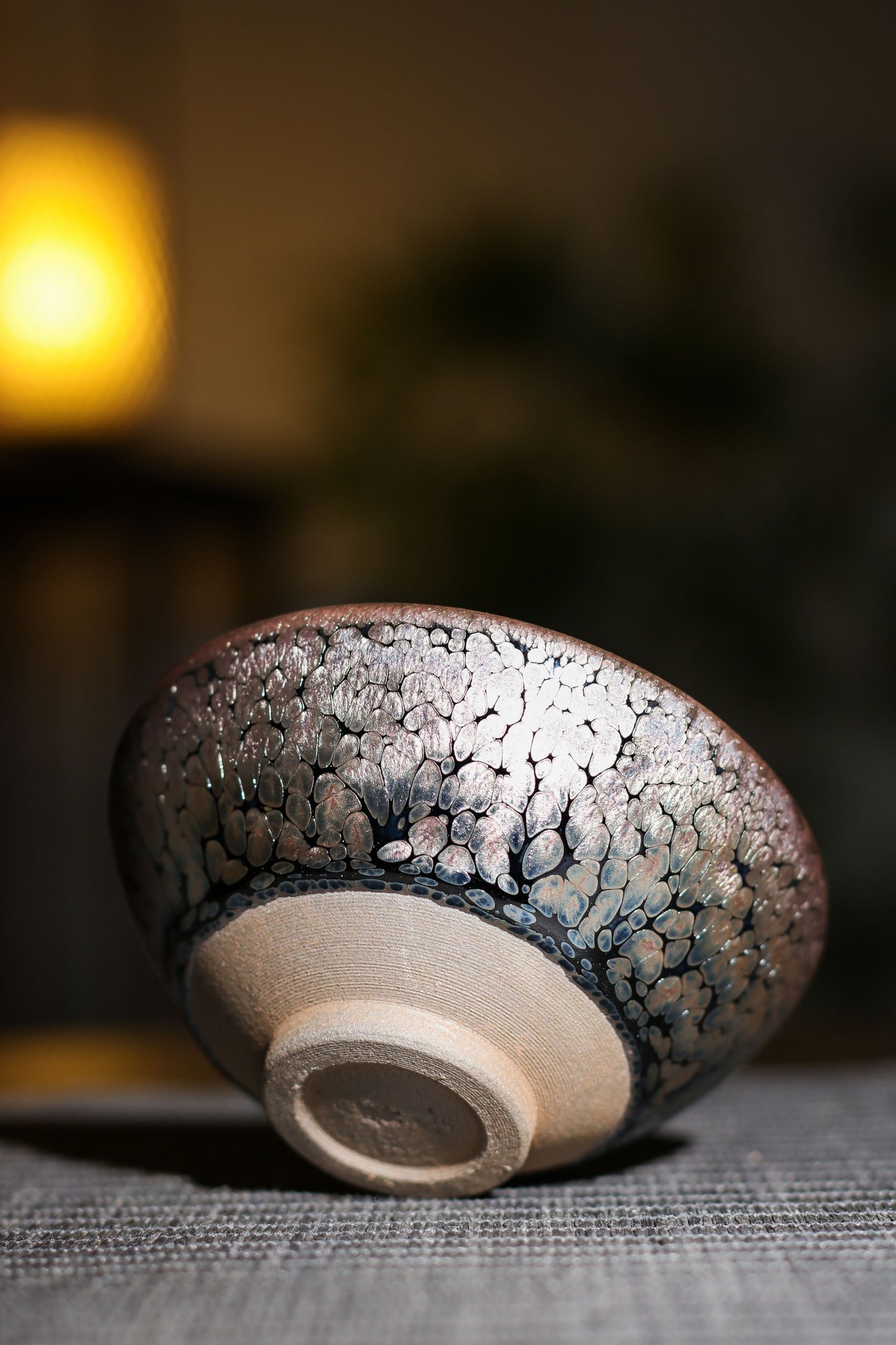 Jianzhan "Rainbow in Relief" Hand-Made Stoneware Cup